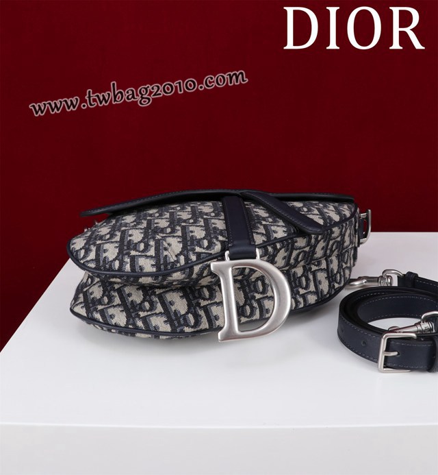 Dior专柜新款迪奥高仿原单长肩带大小号牛皮马鞍包手拎斜挎包 djfk1777